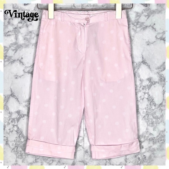 JACADI PARIS 90s Polka Dot Capri Shorts Girls 10 - Picture 1 of 8